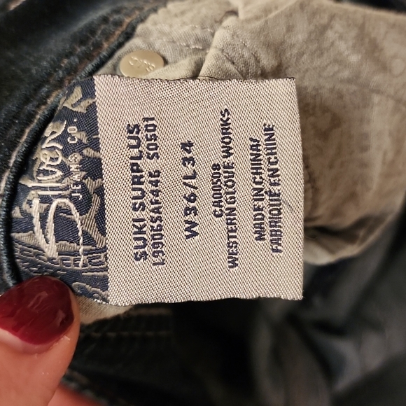 Silver Suki Surplus Bootcut Jeans Size 36/34 - Picture 5 of 6